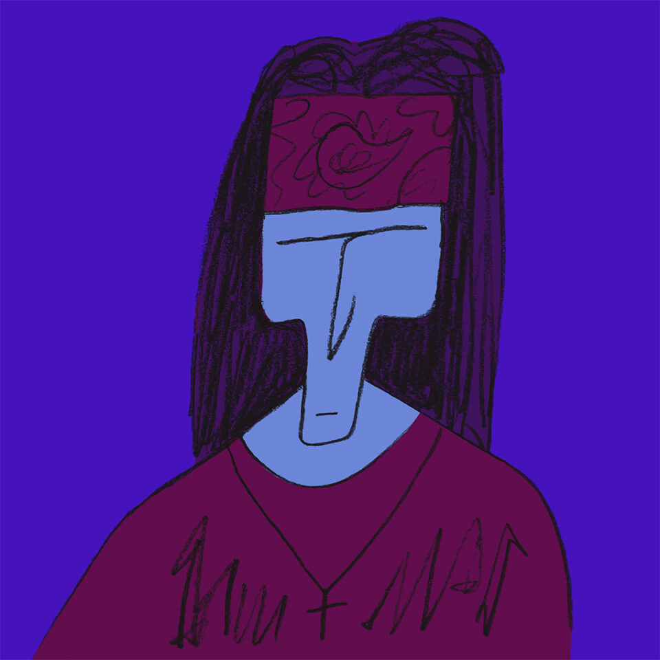 Post-It Portraits - Pale Rocker